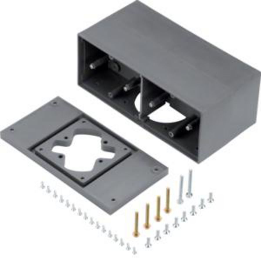 Vloerzuil opbouw voor 4 elementen grijs