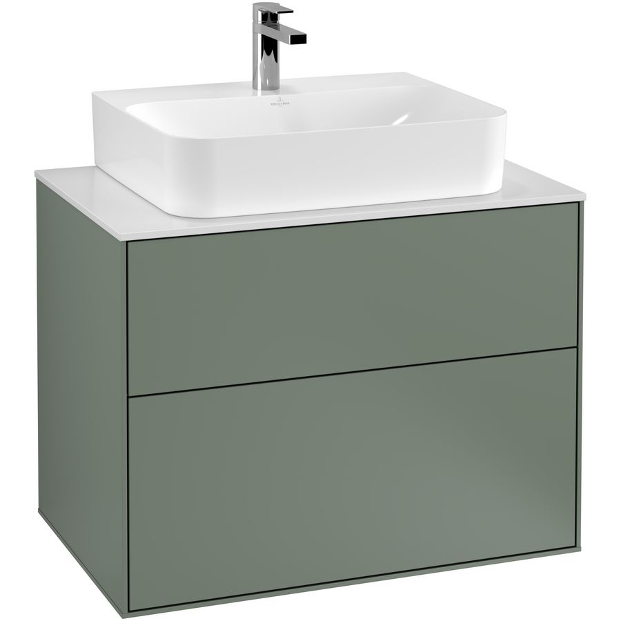 Wastafelonderkast Finion 800x603x501mm Olive Matt Lacquer G09100GM