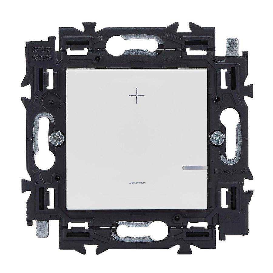 Dimmer 2-draads klauwen 2 modulen wit Valena Next
