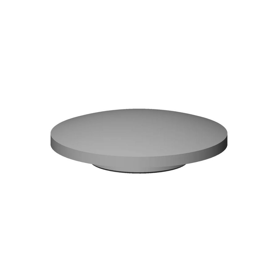 Afdekplaat 2-weg/3-weg omst.Kapje greep 47x12mm Dark plat.ge
