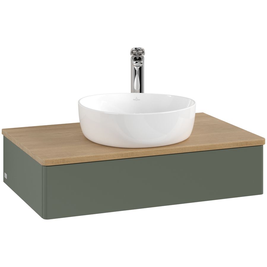 Wastafelonderkast Antao 800x190x500mm L.Green Matt Lacquer L08051HL