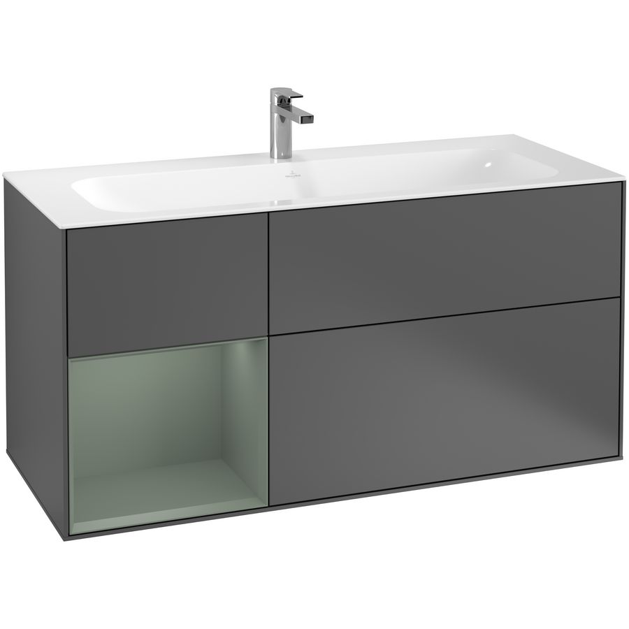 Wastafelonderkast Finion 1196x591x498mm Antr. Matt Lacquer F060GMGK