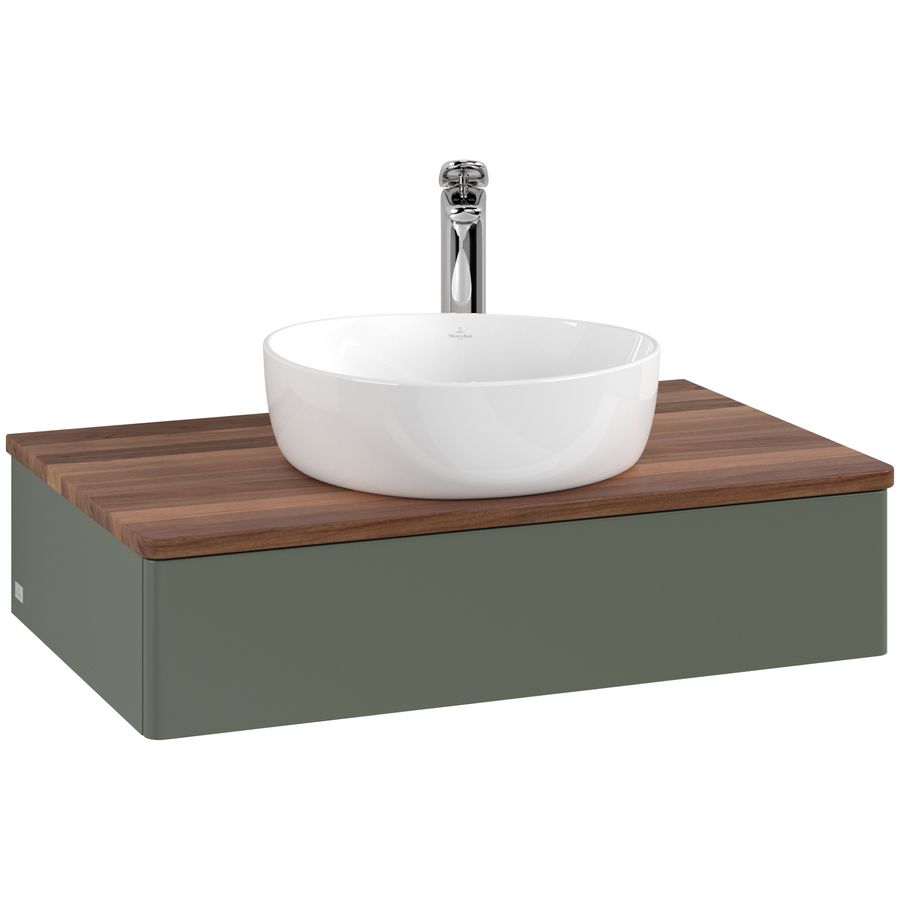Wastafelonderkast Antao 800x190x500mm L.Green Matt Lacquer L08052HL