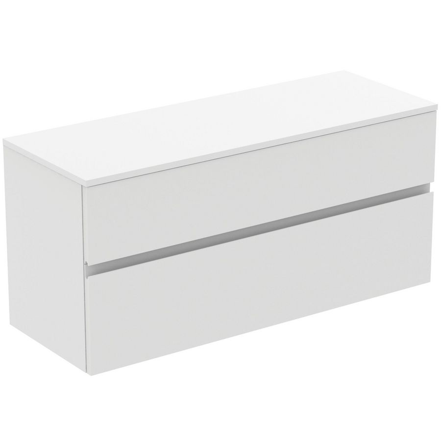 Wastafelmeubel 1202x440x558mm matt white 2 laden Finesse