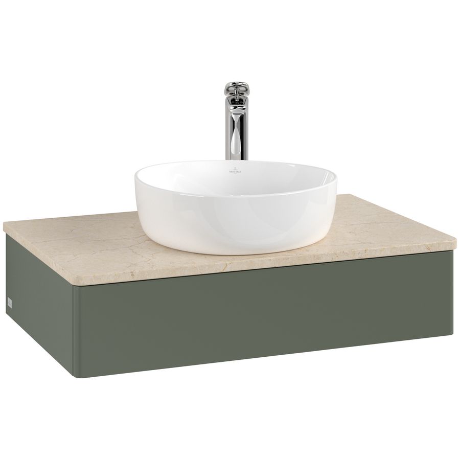 Wastafelonderkast Antao 800x190x500mm L.Green Matt Lacquer L08053HL