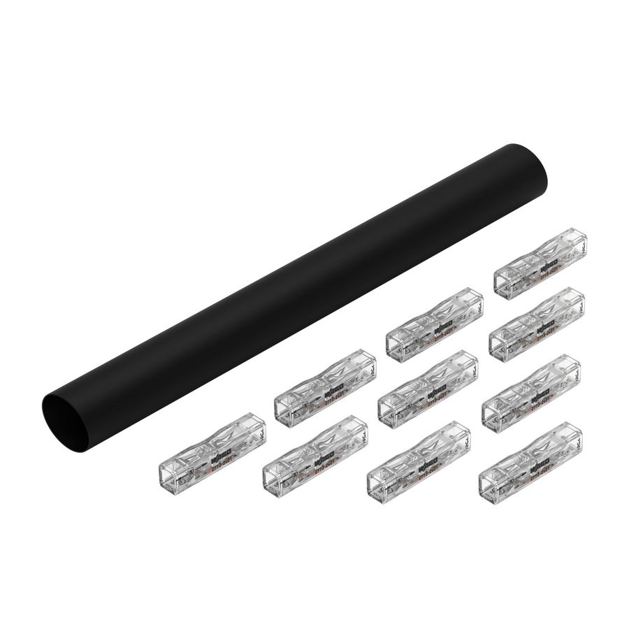 Kabelreparatieset voor mantelkabels Doorgang zwart