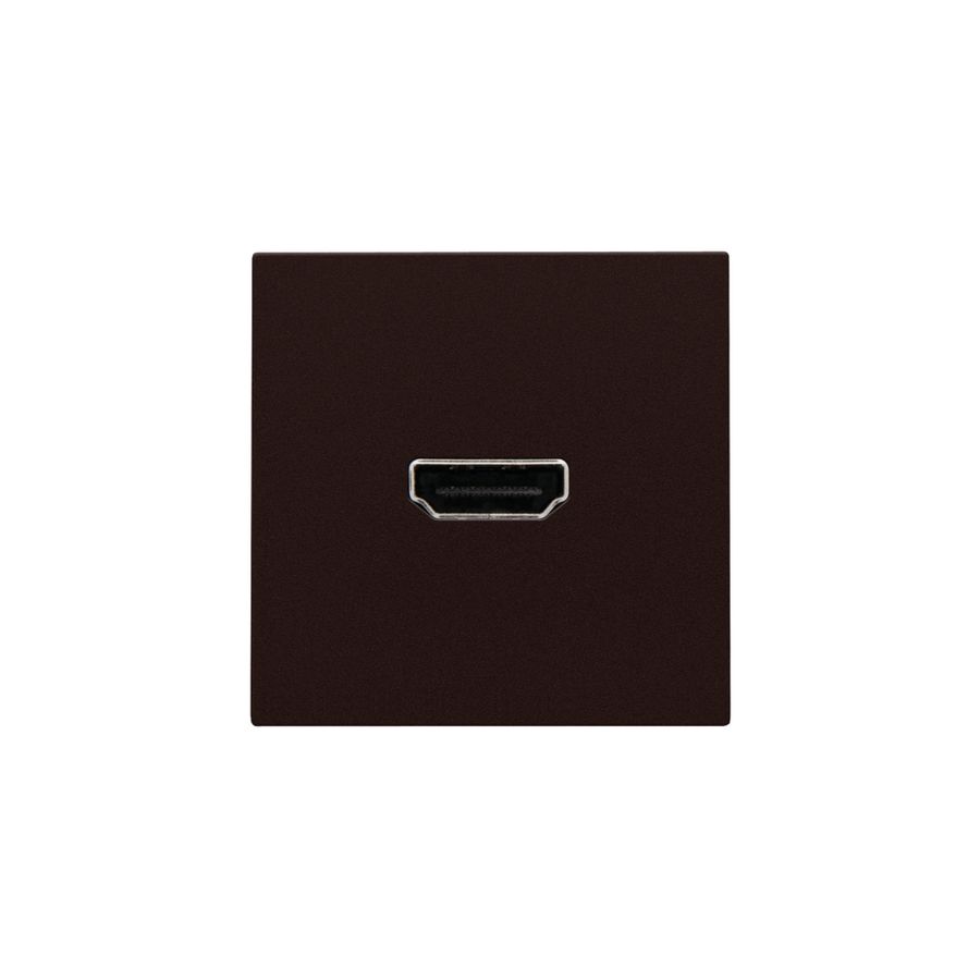 Afwerkingsset met HDMI-naar-HDMI-aansl. dark brown