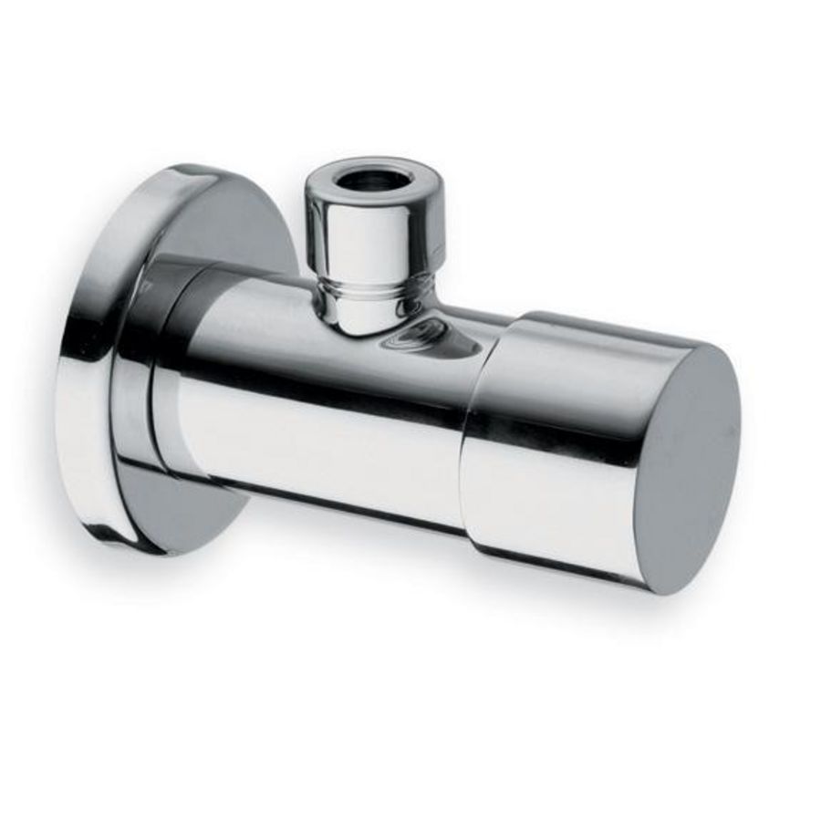 Opbouwdouchekraan chroom met roset achter/onderaansluiting z