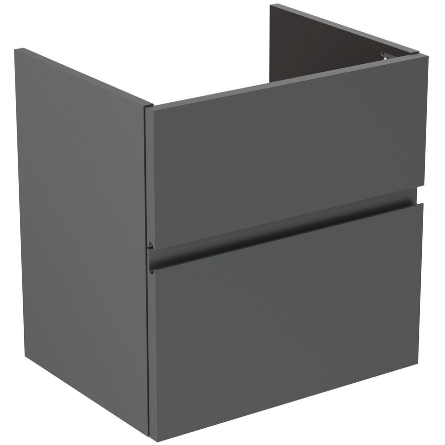 Wastafelmeubel 530x409x540mm matt anthracite 2 laden Finesse