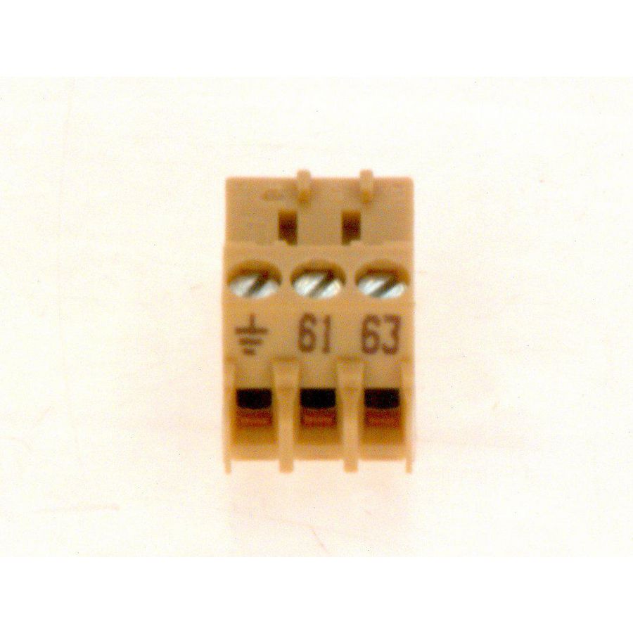 Aansluitklem 3-pol 61/63 beige