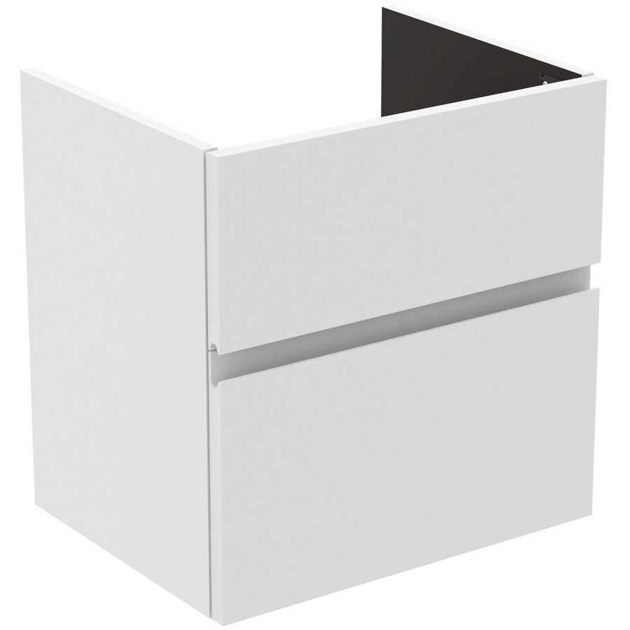 Wastafelmeubel 530x409x540mm matt white 2 laden Finesse