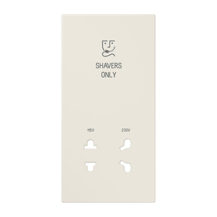 Afdekking wit voor scheer wandcontactdoos LS990
