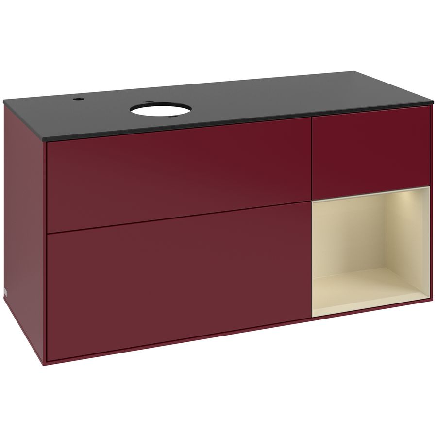 Wastafelonderkast Finion 1200x603x501mm Peony Matt Lacquer G932HJHB