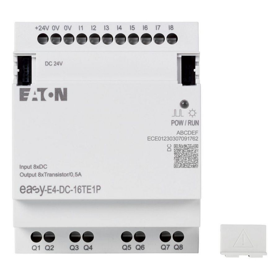 Easy E4, I/O-uitbreiding, 24V DC, 24V AC, 8DI, 8DQ transisto