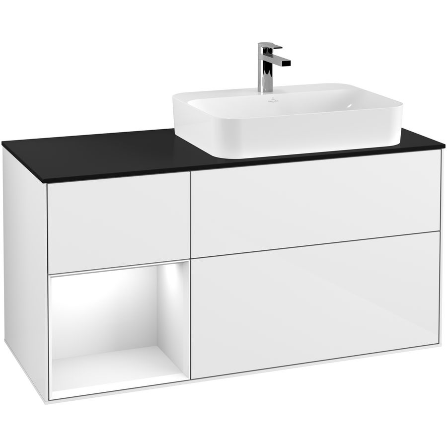 Wastafelonderkast Finion 1200x603x501mm G.White.L G392GFGF