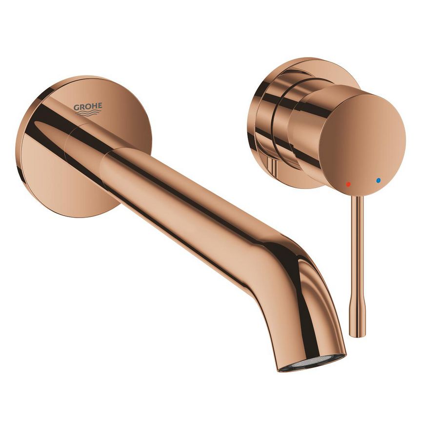 Afbouwdeel Essence L-size 2-gats wandmengkraan 1-hendel 230mm Warm Sunset (prof) excl. inbouwdeel