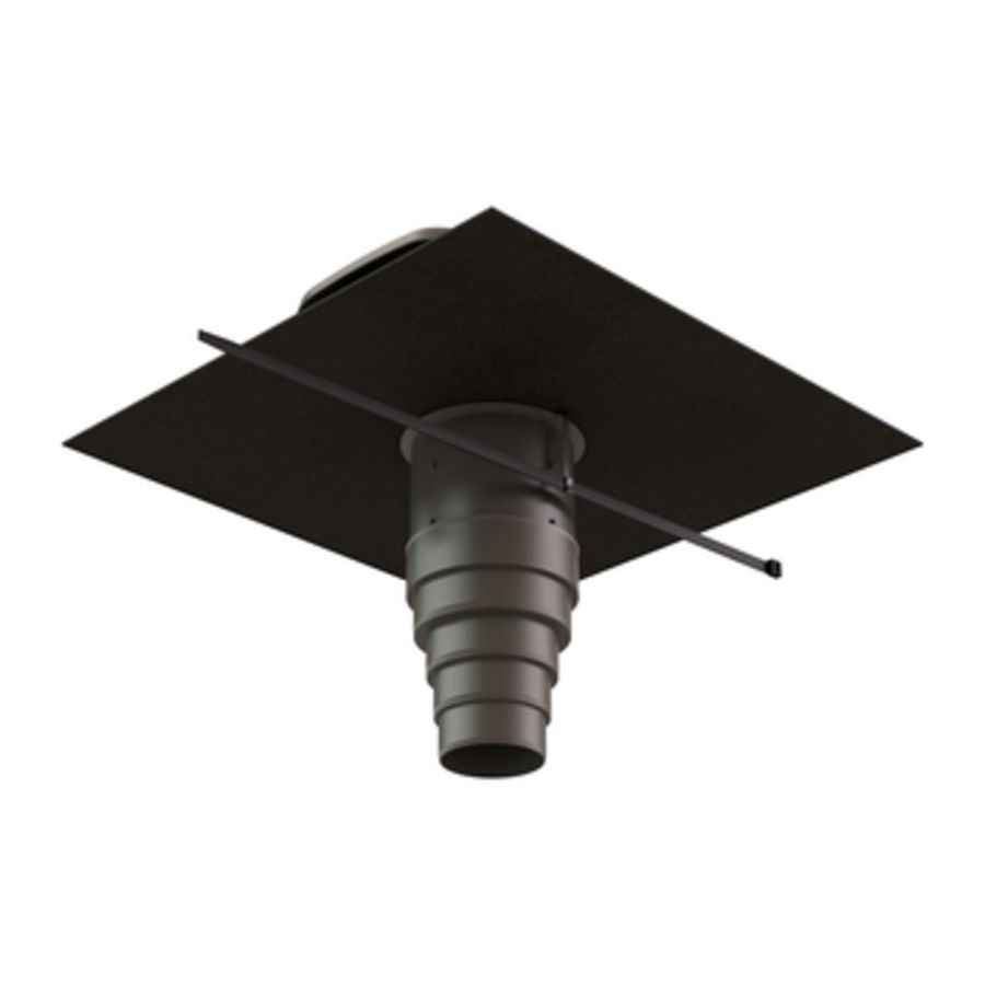 Dakdoorvoer VALETIS 16-55° ongeïsoleerd 100/110/125/150/160mm tbv luchtafvoer incl. ubiflex indekstuk