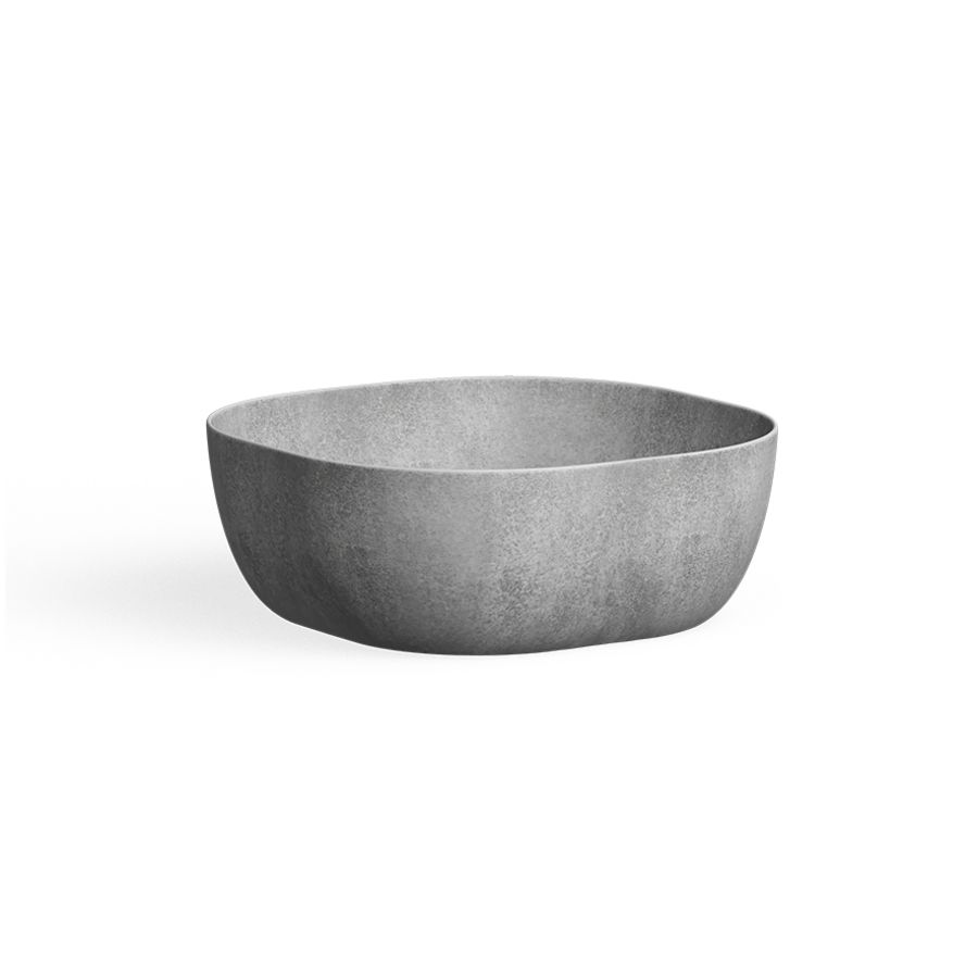 Opzetwaskom Ceramic Raw Square, 41x41cm Dark grey