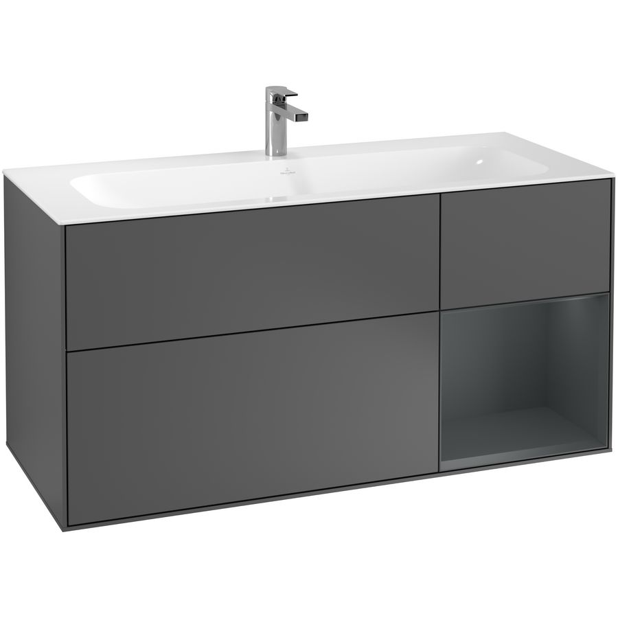 Wastafelonderkast Finion 1196x591x498mm Antr. Matt Lacquer F070HGGK