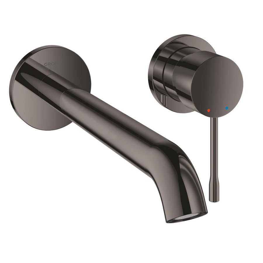 Afbouwdeel Essence L-size 2-gats wandmengkraan 1-hendel 230mm Hard graphite (prof) excl. inbouwdeel