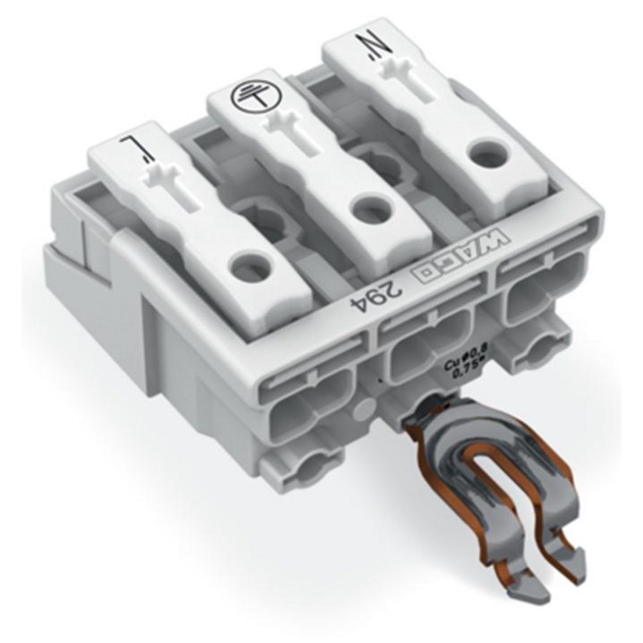 Kroonklem Drukknop extern HA PE-klikcontact 294-4323 VVE=500