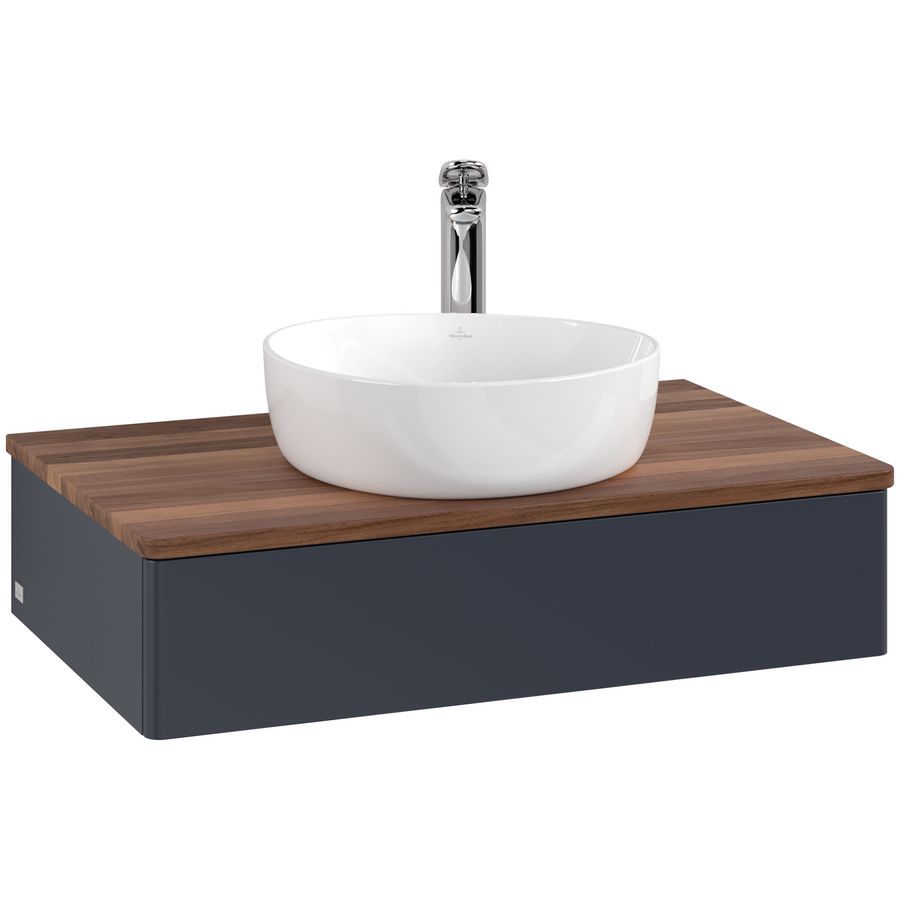 Wastafelonderkast Antao 800x190x500mm Mid.Blue Matt Lacquer K08052HG