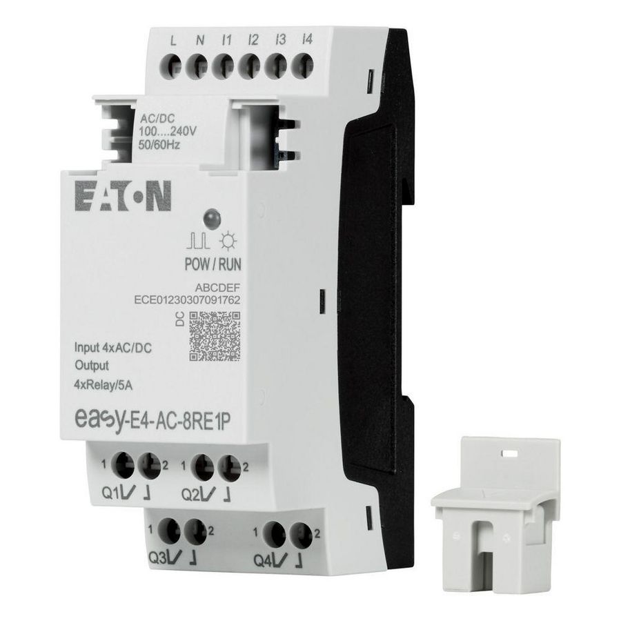 Easy E4 I/O-uitbreiding 100-240V AC 110-220V DC 4DI 4DQ rel