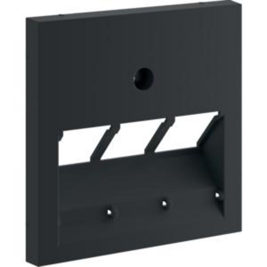 Centraaldeel 55mm data/universeel 3-voudig hal.vrij zwart