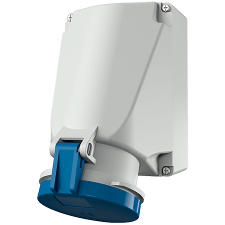 Wandcontactdoos 63A 3-polig  6H 230V IP44