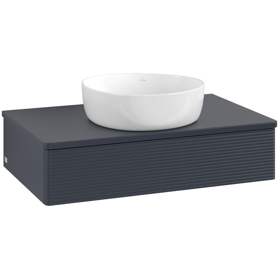Wastafelonderkast Antao 800x190x500mm Mid.Blue Matt Lacquer K08110HG