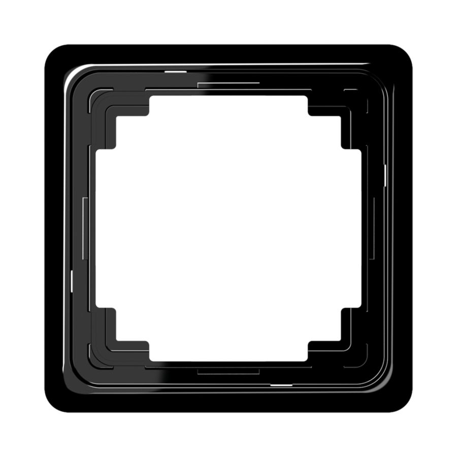 Afdekraam zwart 1-voudig CD-plus
