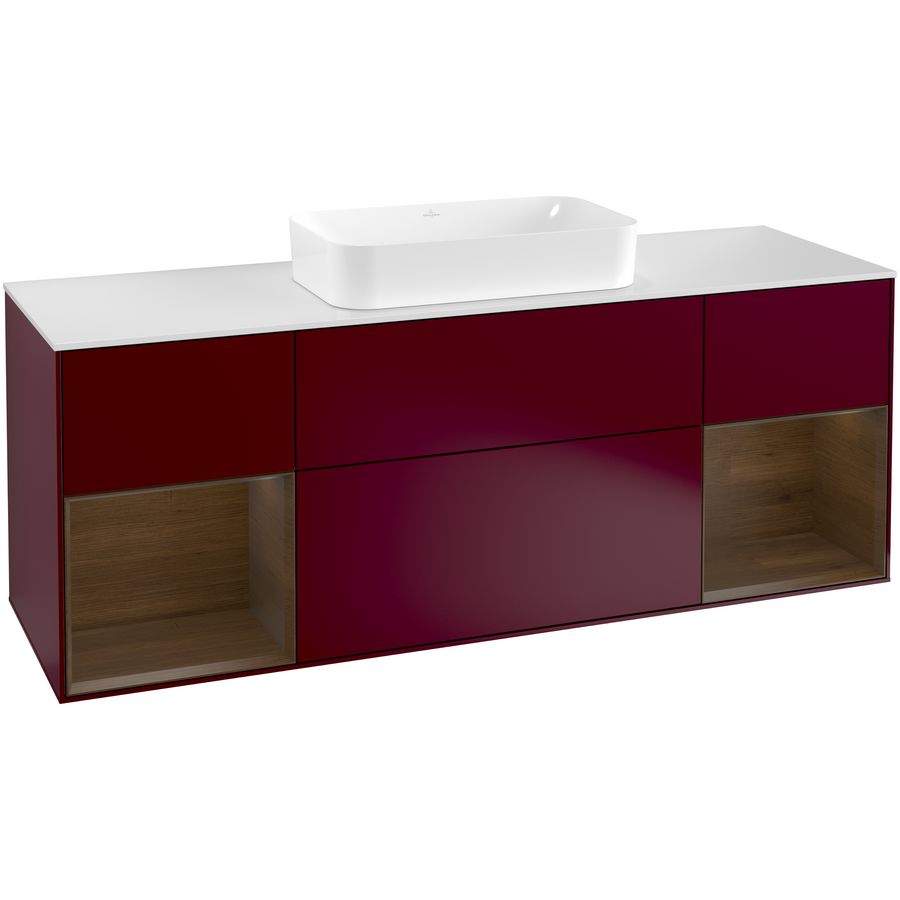Wastafelonderkast Finion 1600x603x501mm Peony Matt Lacquer G331GNHB