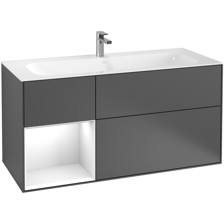 Wastafelonderkast Finion 1196x591x498mm Antr. Matt Lacquer G060GFGK