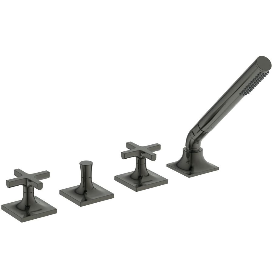 badmengkraan 4-gats 2gr badrand kruisgr z.uitloop magnetic grey (grijs) BD