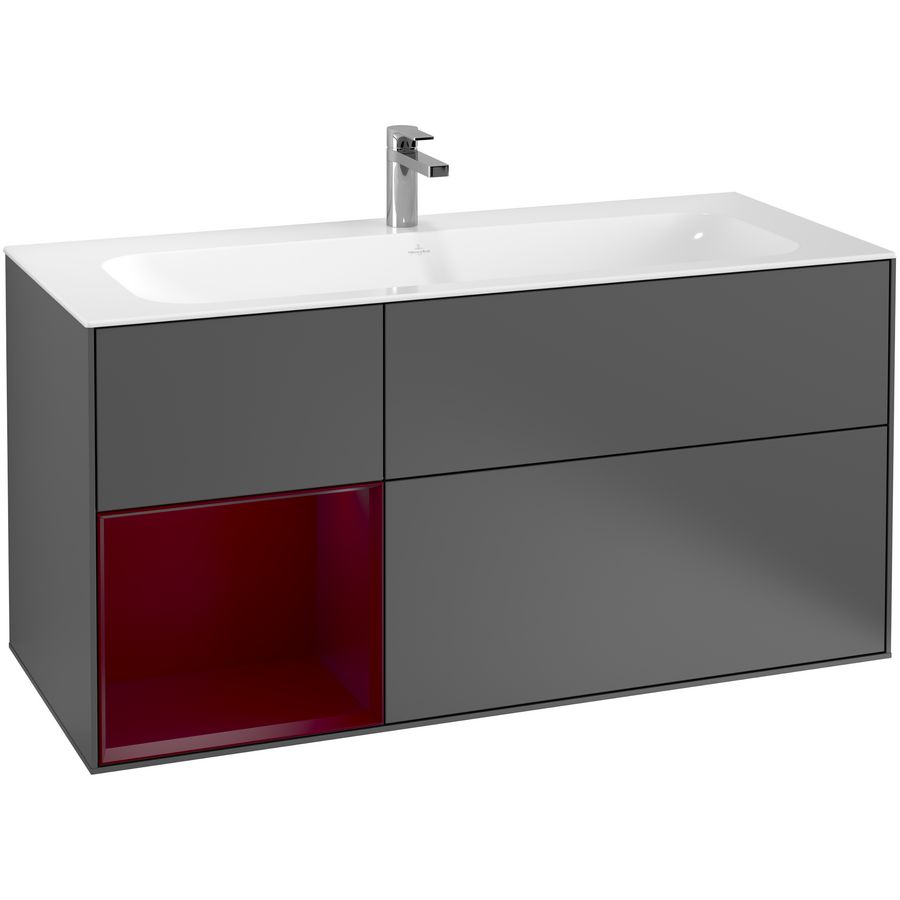 Wastafelonderkast Finion 1196x591x498mm Antr. Matt Lacquer G060HBGK
