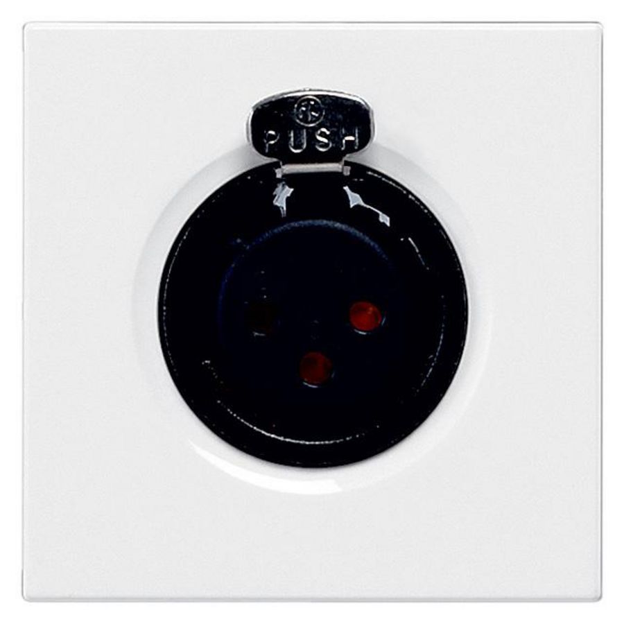 Contactdoos XLR audio 3-polig female 2 modulen Mosaic