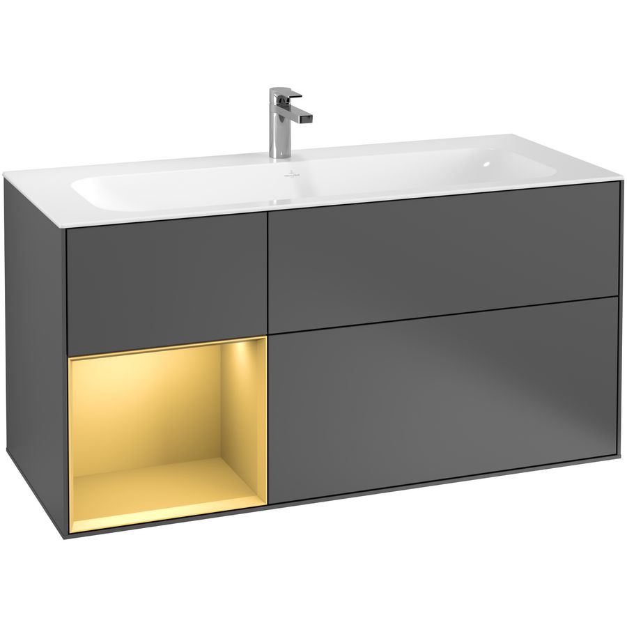 Wastafelonderkast Finion 1196x591x498mm Antr. Matt Lacquer G060HFGK