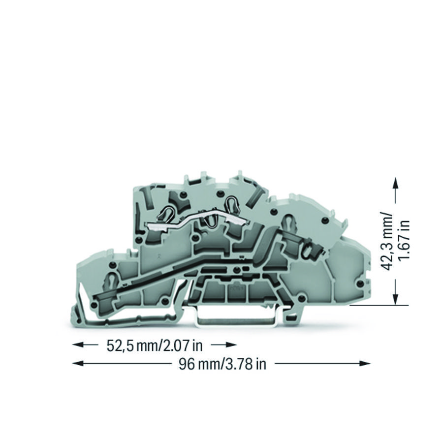 Etage installatieklem bedieningsopening 2,5mm² 7650 VVE=50