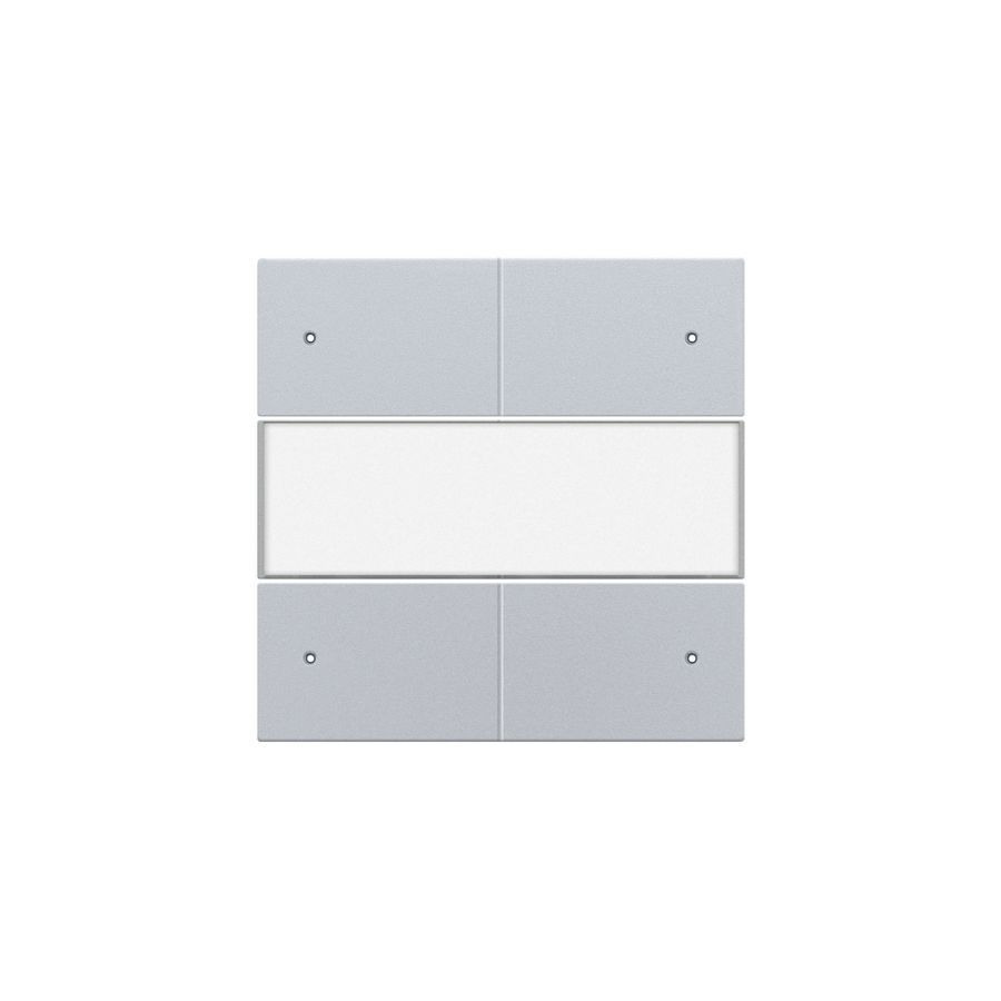 Afwerkingsset 4-voudige pot.vrij knop 24V Led/tekst sterling