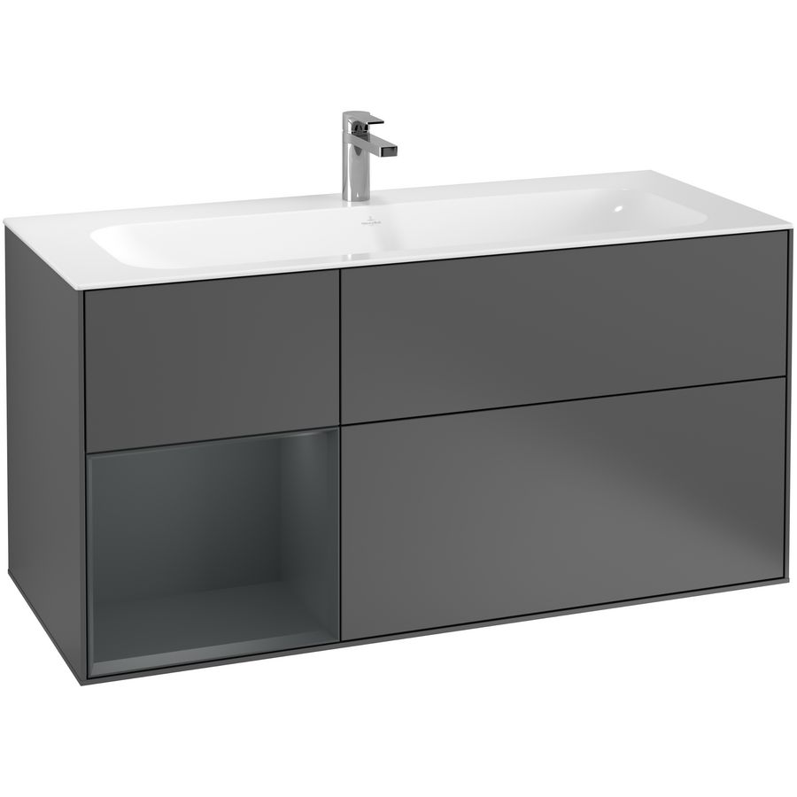 Wastafelonderkast Finion 1196x591x498mm Antr. Matt Lacquer G060HGGK