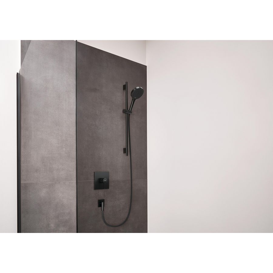 1-hendel douchekraan inbouw Finoris Brushed Black Chrome