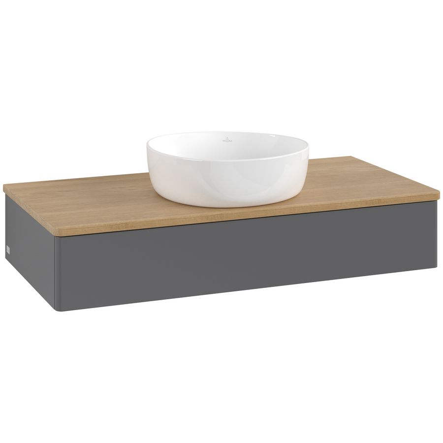 Wastafelonderkast Antao 1000x190x500mm Antr. Matt Lacquer K09011GK