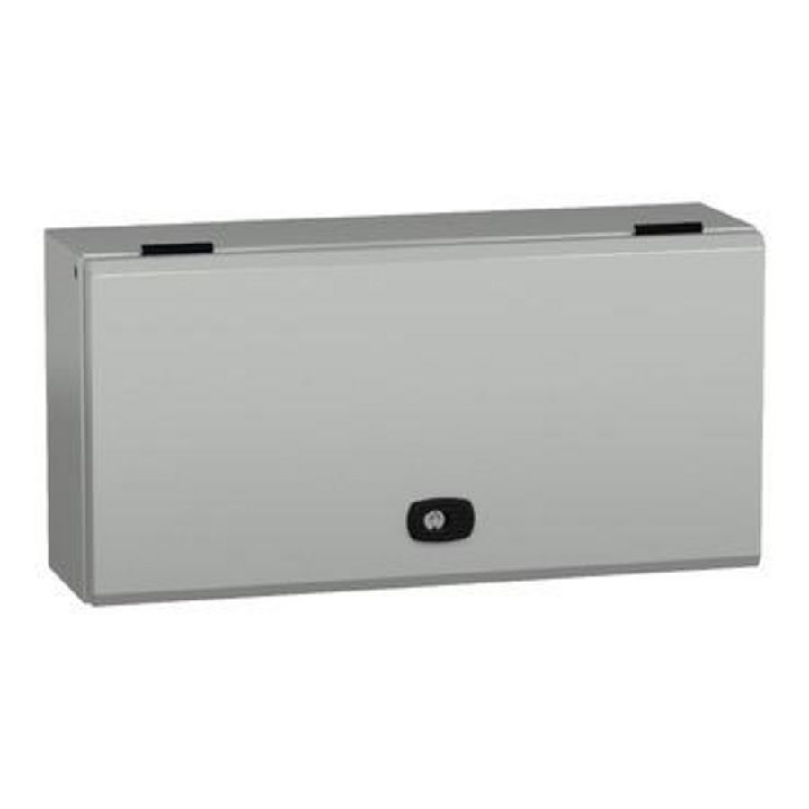 Wandkast 250x500x150mm IP66 / IK10 RAL7035 Spacial S3DB