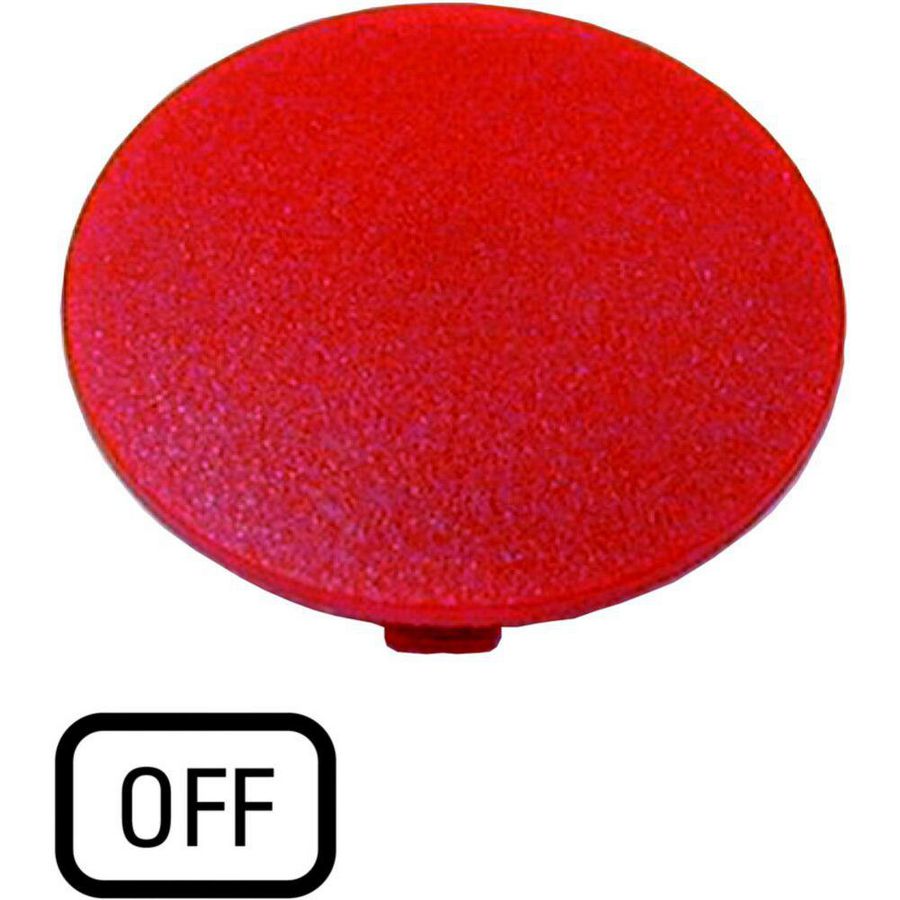 Indicatieplaatje paddestoel rood "off"