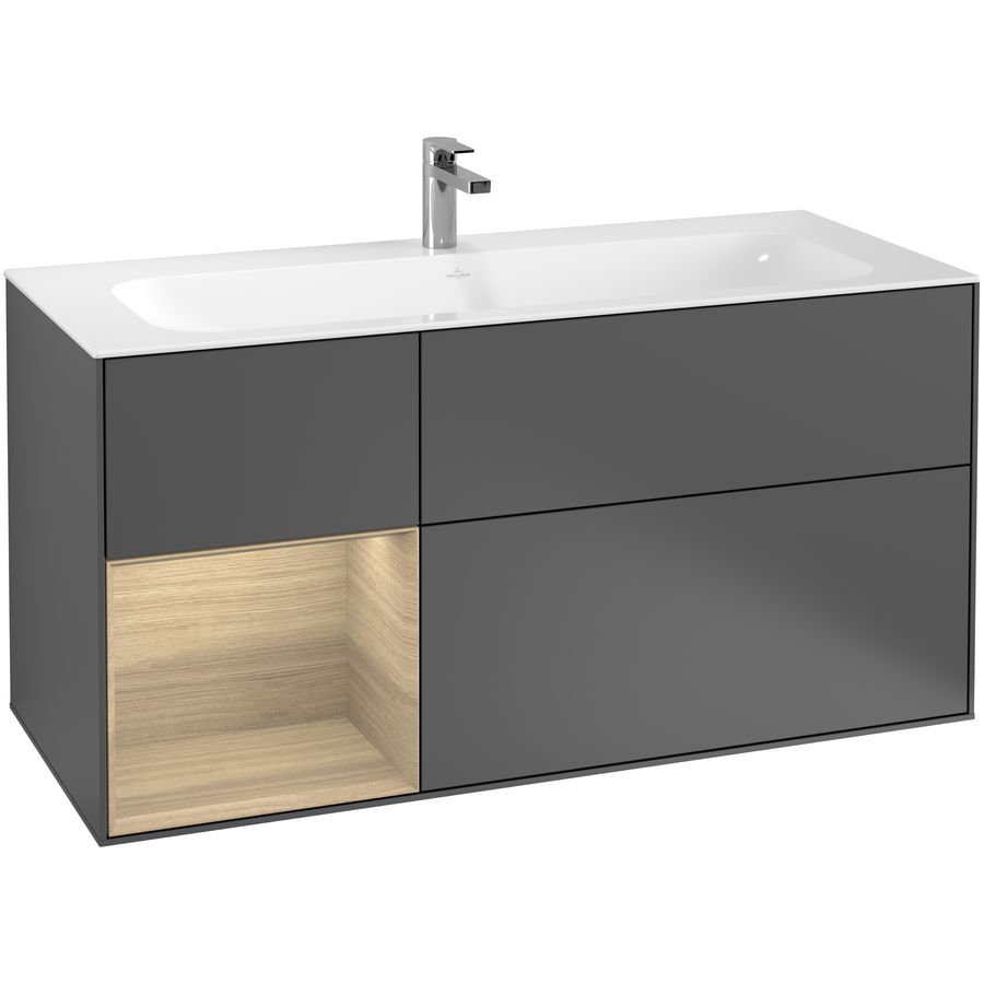 Wastafelonderkast Finion 1196x591x498mm Antr. Matt Lacquer G060PCGK