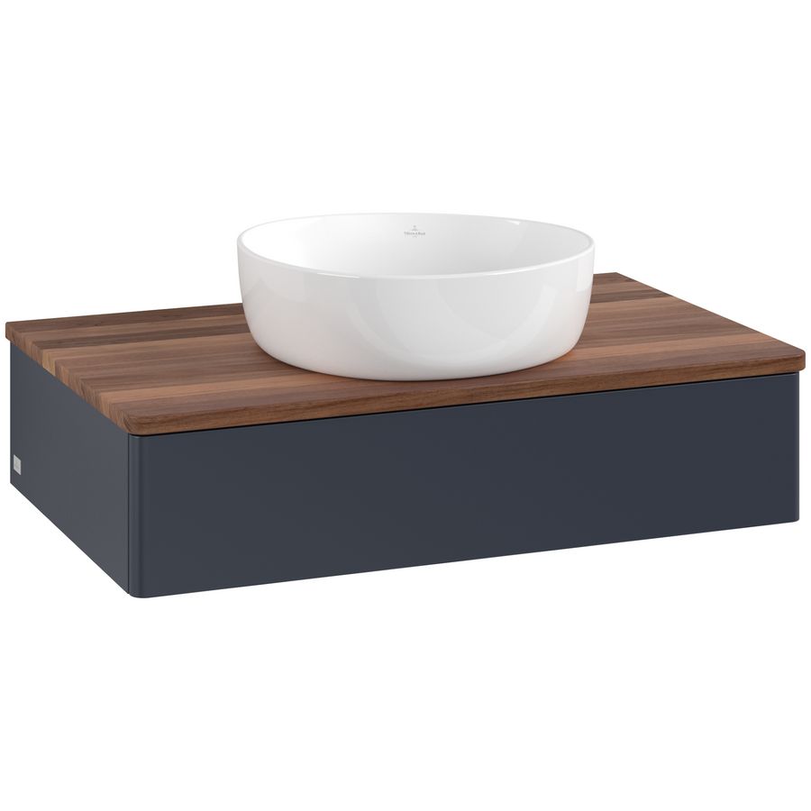 Wastafelonderkast Antao 800x190x500mm Mid.Blue Matt Lacquer L08012HG