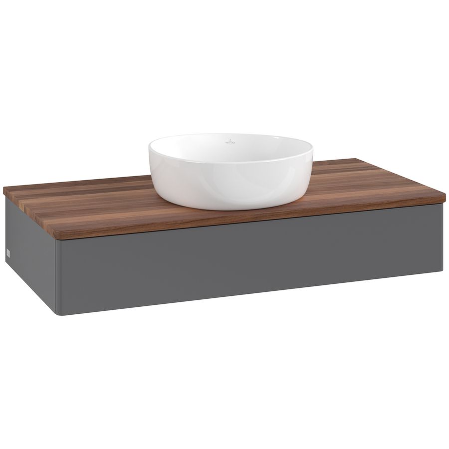 Wastafelonderkast Antao 1000x190x500mm Antr. Matt Lacquer K09012GK