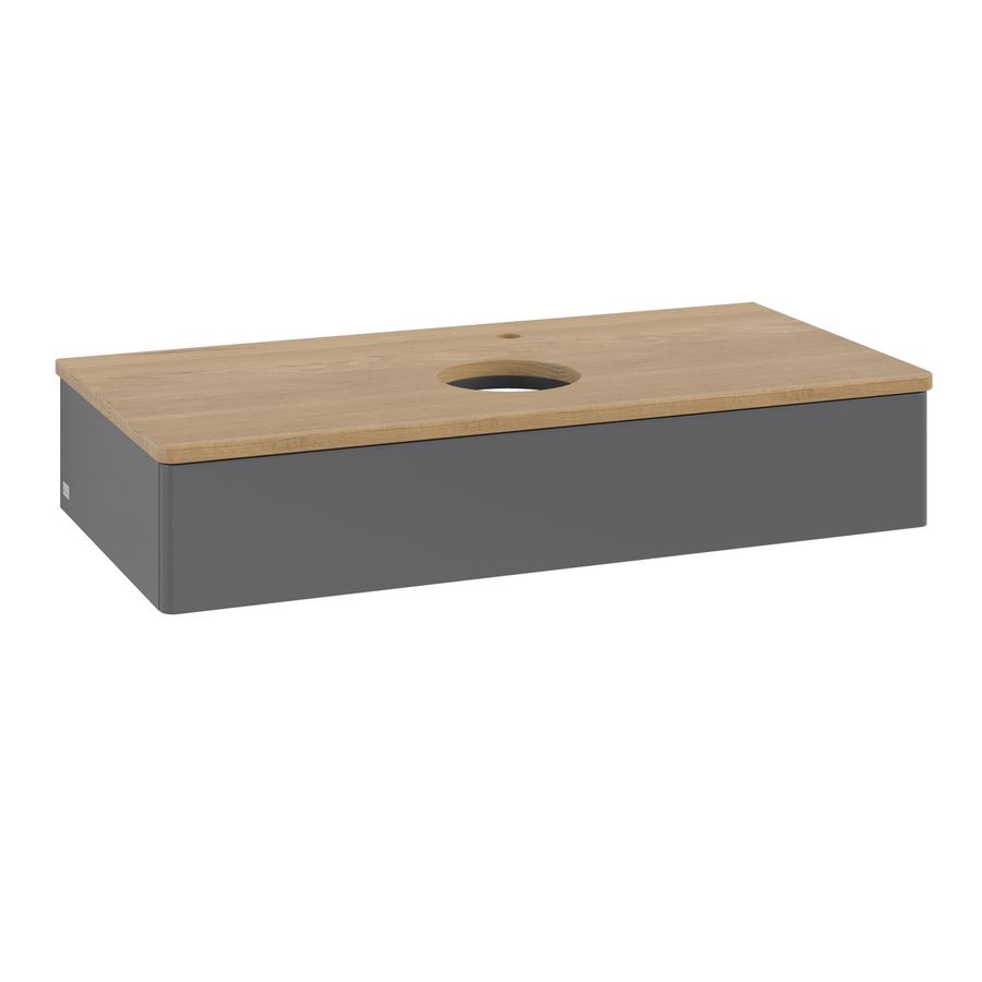 Wastafelonderkast Antao 1000x190x500mm Antr. Matt Lacquer L09051GK
