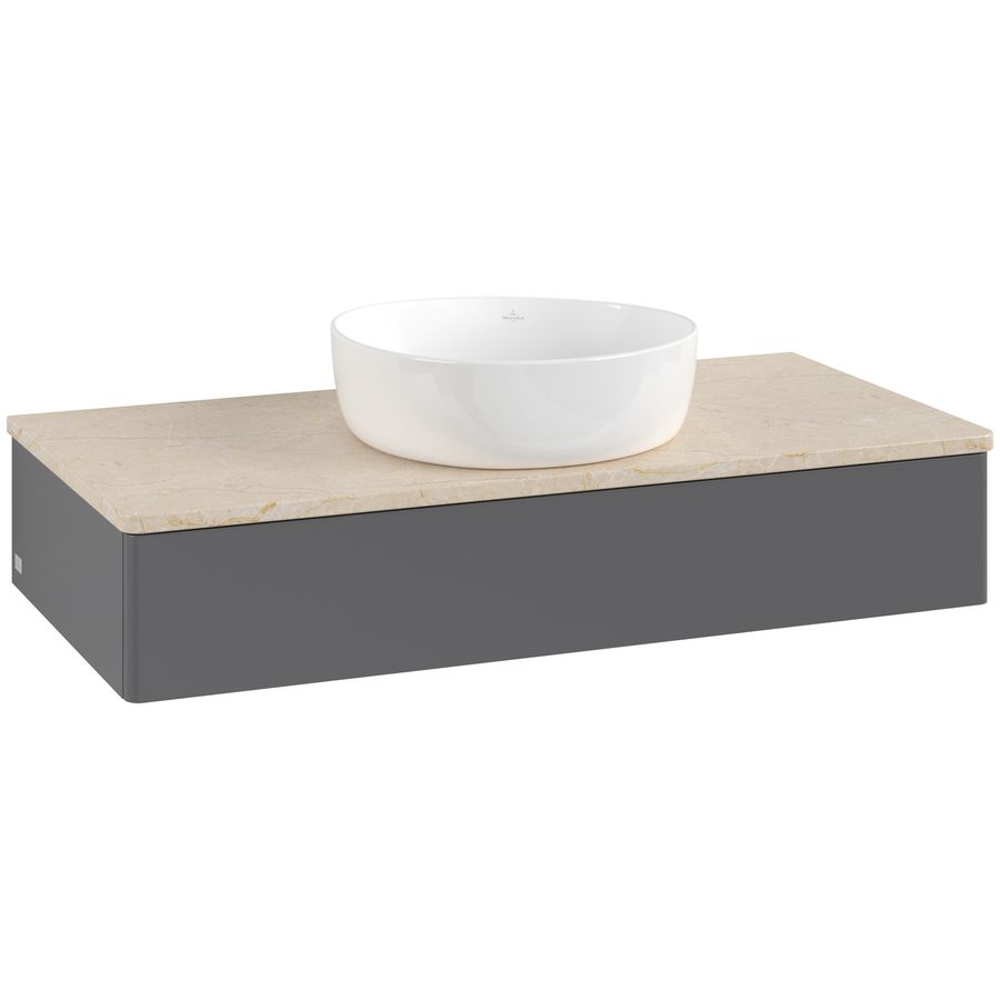 Wastafelonderkast Antao 1000x190x500mm Antr. Matt Lacquer K09013GK