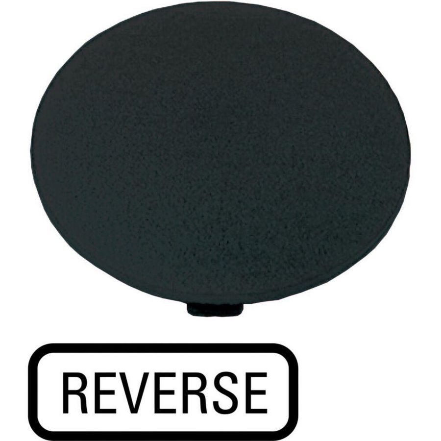 Indicatieplaatje paddestoel zwart ""reverse""